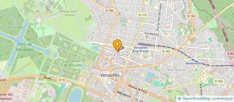 localisation de l'entreprise EAMV à VERSAILLES