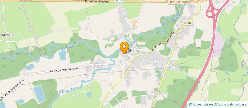 localisation de l'entreprise EAO  PONCINS