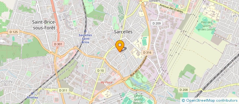 localisation de l'entreprise EAO ENGINEERING à SARCELLES