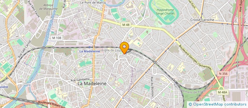 localisation de l'entreprise EAR à MARCQ-EN-BARŒUL