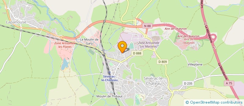 localisation de l'entreprise EAR DE GINALS à SEVERAC D'AVEYRON