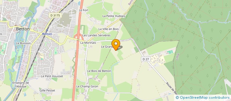 localisation de l'entreprise EARL 1001 PATTES à THORIGNE-FOUILLARD