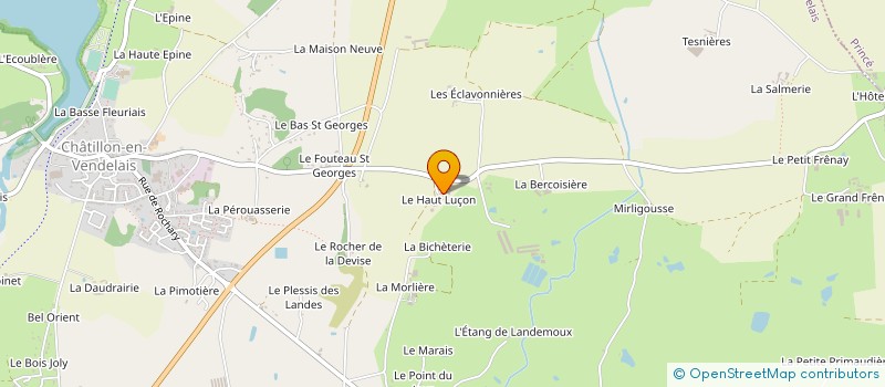localisation de l'entreprise EARL A. BIOPORC à CHATILLON-EN-VENDELAIS
