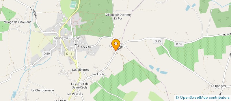 localisation de l'entreprise EARL A ET V ASSADET  MENETOU-SALON