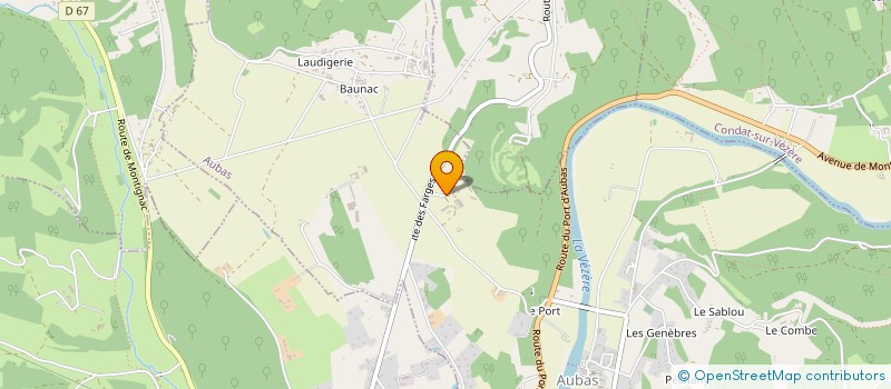 localisation de l'entreprise EARL A.M.B. MARTEL  AUBAS