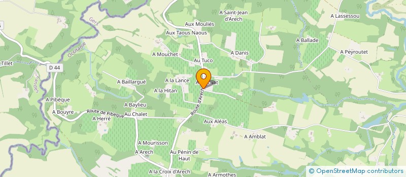 localisation de l'entreprise EARL A PEBE à CASTELNAU D'AUZAN LABARRERE
