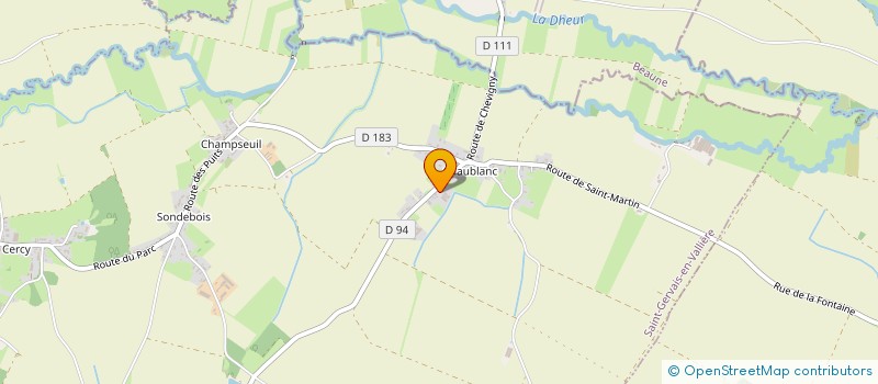 localisation de l'entreprise EARL AGRIPORC  SAINT-GERVAIS-EN-VALLIERE