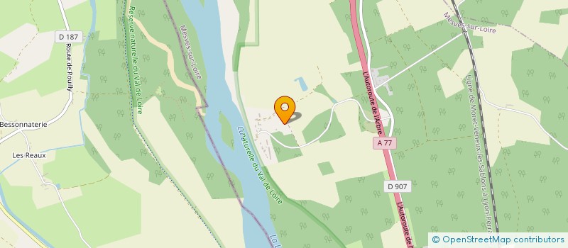 localisation de l'entreprise EARL AGUILLAUME à MESVES-SUR-LOIRE