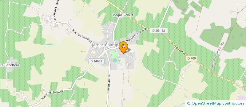 localisation de l'entreprise EARL AIGUILLON à JARNAC-CHAMPAGNE