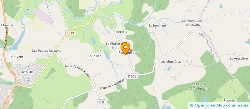 localisation de l'entreprise EARL ALAIN BLONDY  ST YRIEIX LA PERCHE