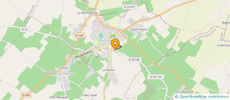 localisation de l'entreprise EARL ALAIN LEMBERT à ARCHIAC