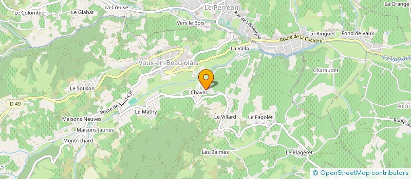 localisation de l'entreprise EARL ALAIN RAVIER à SAINT-ETIENNE-LA-VARENNE