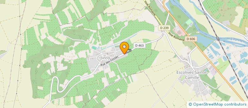 localisation de l'entreprise EARL ALBENA  JUSSY