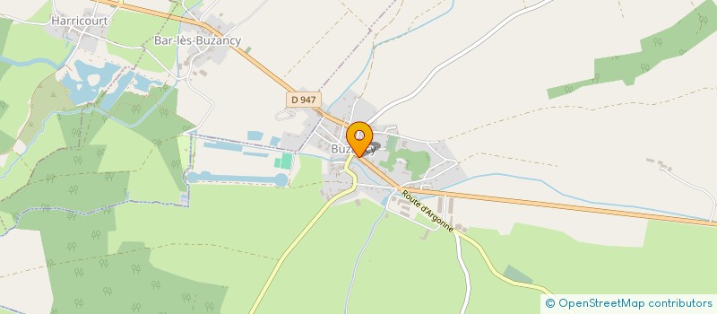 localisation de l'entreprise EARL ALEX GUILLAUME  BUZANCY