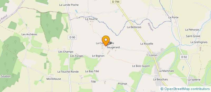 localisation de l'entreprise EARL ALEXANDER à SENS-DE-BRETAGNE