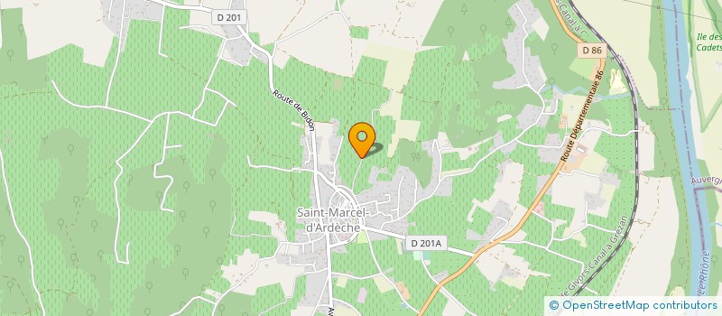 localisation de l'entreprise EARL ALLEGRE PERE ET FILS à SAINT MARCEL D'ARDECHE
