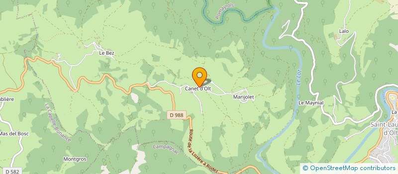 localisation de l'entreprise EARL ALRIC  SAINT-LAURENT-D'OLT