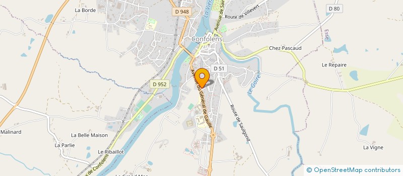 localisation de l'entreprise EARL ALZAGA  CONFOLENS