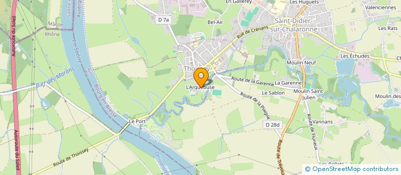 localisation de l'entreprise EARL AMADEO  THOISSEY