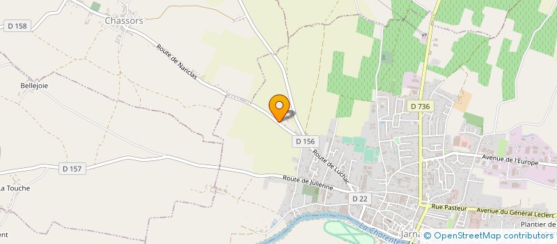 localisation de l'entreprise EARL AMPELOS à JARNAC
