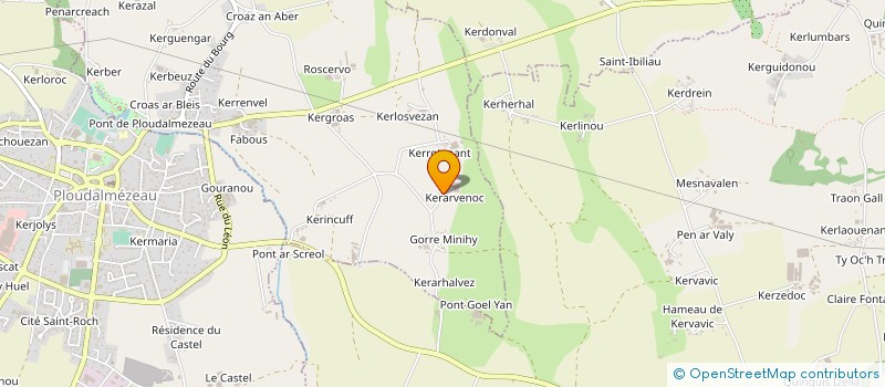 localisation de l'entreprise EARL AN TI BREIZH  LAMPAUL-PLOUDALMEZEAU