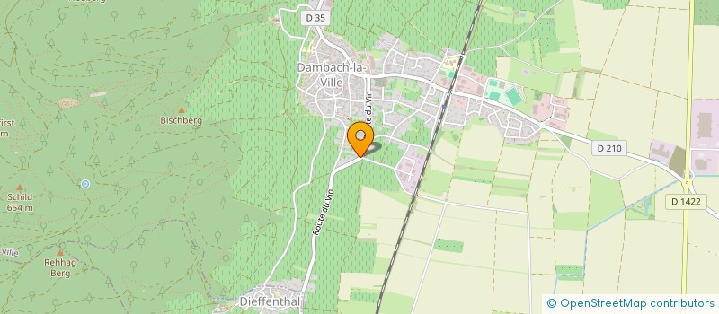 localisation de l'entreprise EARL ANDRE KIENTZ  BLIENSCHWILLER