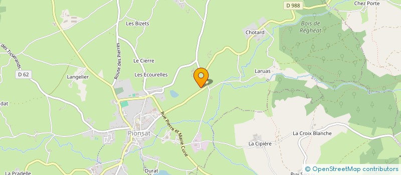 localisation de l'entreprise EARL ANDRIVON  PIONSAT