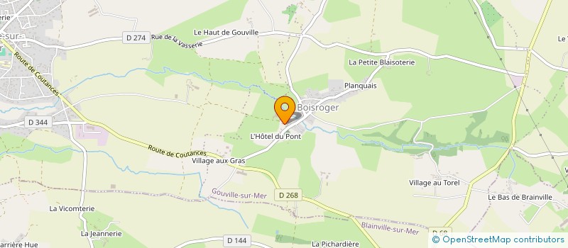 localisation de l'entreprise EARL ANERAY  GOUVILLE-SUR-MER