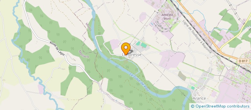 localisation de l'entreprise EARL ANGLADETTE  MONT