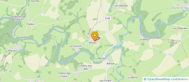 localisation de l'entreprise EARL ANICET  CLUGNAT