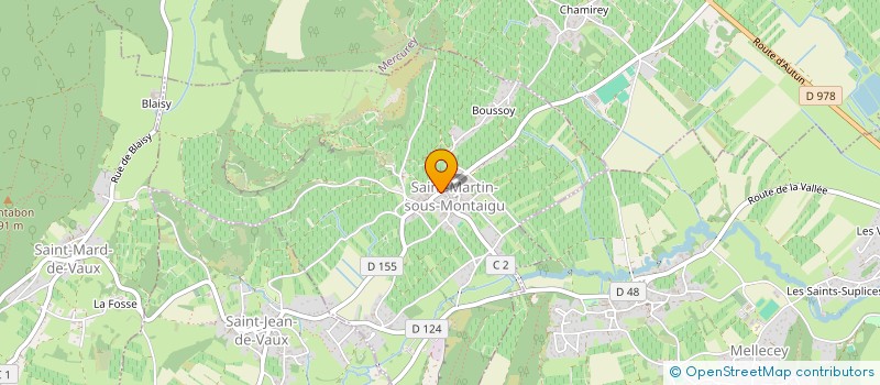 localisation de l'entreprise EARL ANNE ET THIERRY DUREAULT à SAINT-MARTIN-SOUS-MONTAIGU