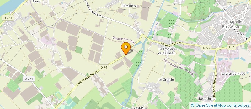 localisation de l'entreprise EARL ANNEAU-COIGNARD à SAINT-JULIEN-DE-CONCELLES