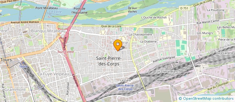 localisation de l'entreprise EARL ANNICK CHEVALIER  SAINT-PIERRE-DES-CORPS