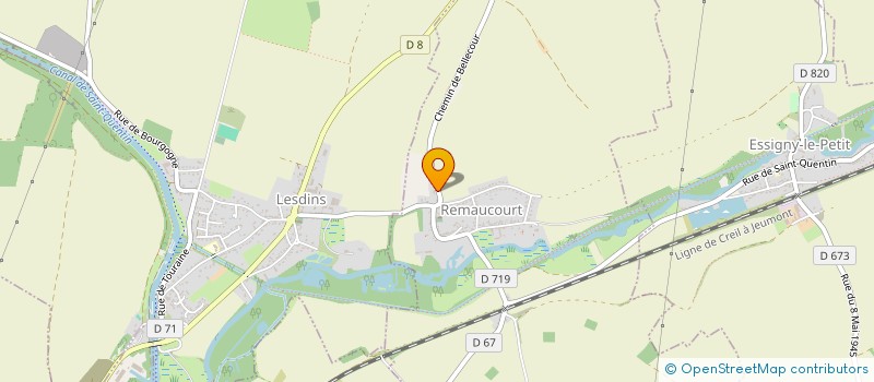 localisation de l'entreprise EARL ANTOINE CARDON  REMAUCOURT