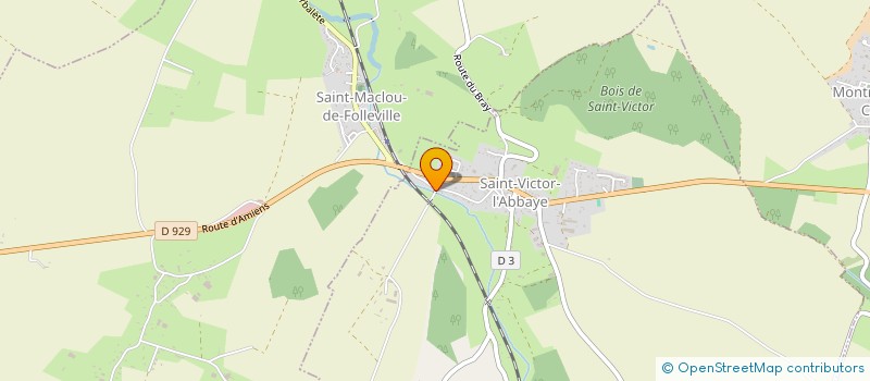 localisation de l'entreprise EARL APICULTURE SENECAL  SAINT-VICTOR-L'ABBAYE