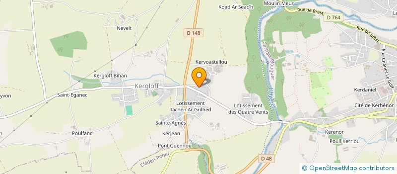 localisation de l'entreprise EARL AR MEIN GLAZ  KERGLOFF