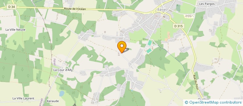 localisation de l'entreprise EARL AR MILIN à FEREL
