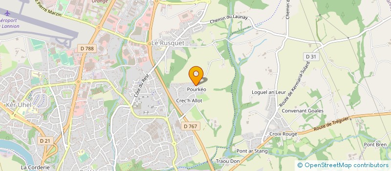 localisation de l'entreprise EARL AR VARQUEZ  LANNION