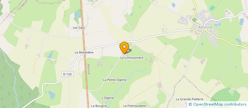 localisation de l'entreprise EARL ARC EN CIEL DE GATINE  ALLONNE