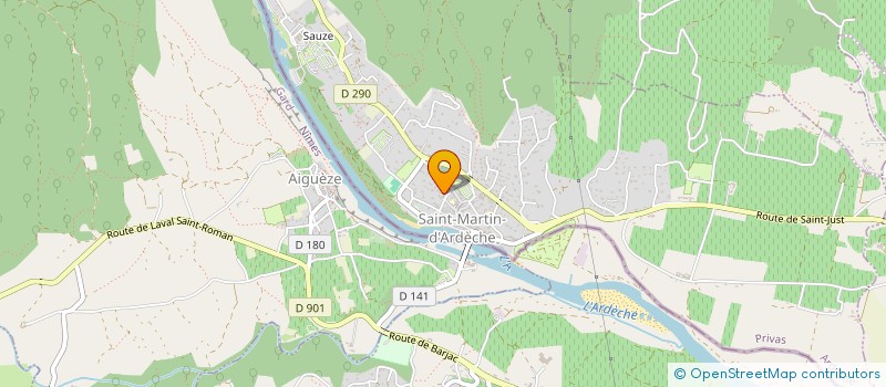 localisation de l'entreprise EARL ARCHAMBAULT  SAINT-MARTIN-D'ARDECHE