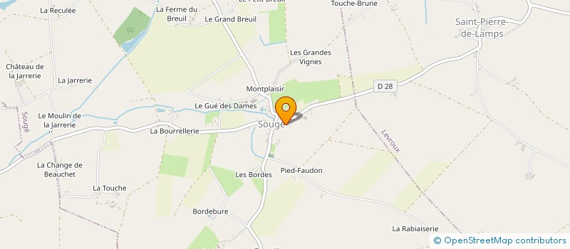 localisation de l'entreprise EARL ARNOUX à SOUGE