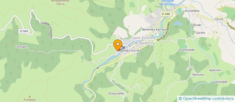 localisation de l'entreprise EARL  ARXURI à SAINT-ETIENNE-DE-BAIGORRY