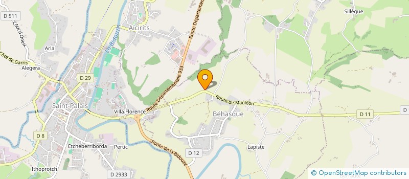 localisation de l'entreprise EARL ATXIKI  BEHASQUE-LAPISTE