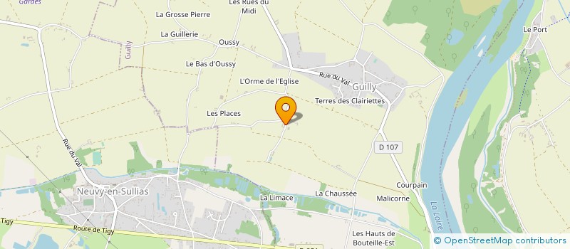 localisation de l'entreprise EARL AUBIER à GUILLY