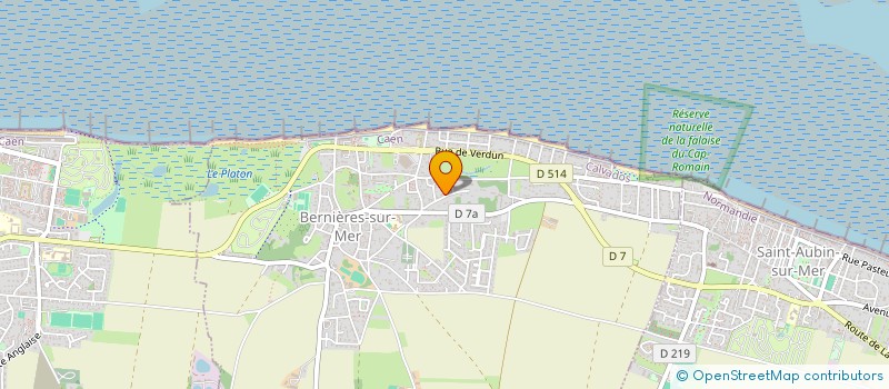 localisation de l'entreprise EARL AUBREE  BERNIERES-SUR-MER