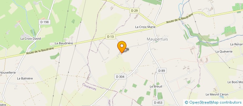 localisation de l'entreprise EARL AUBREE LA PAGERIE à MAUPERTUIS