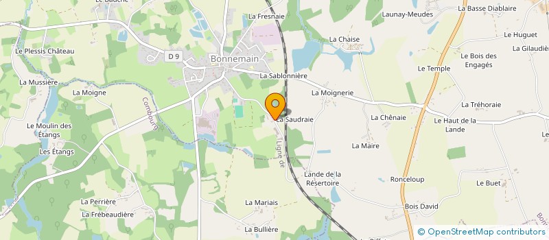 localisation de l'entreprise EARL AUBRY à BONNEMAIN