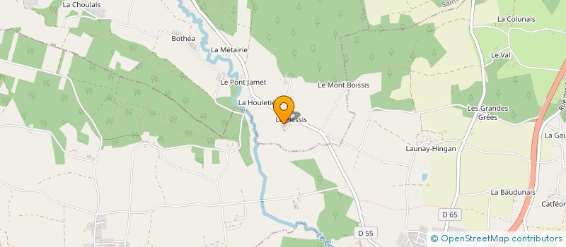 localisation de l'entreprise EARL AUBRY à SIXT-SUR-AFF