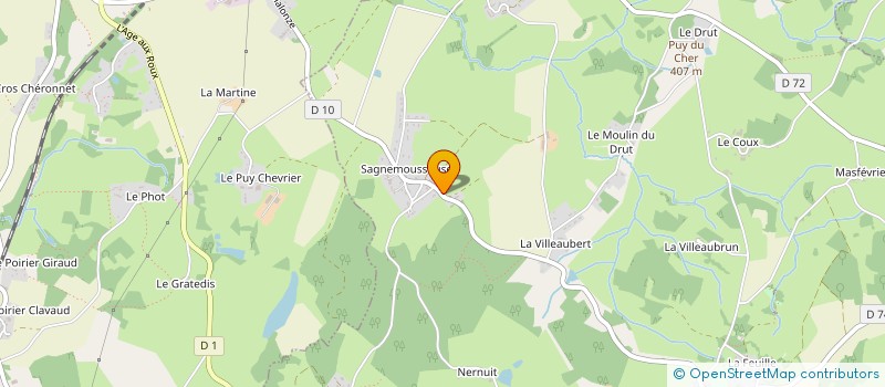 localisation de l'entreprise EARL AUDONNET  SAINT-PRIEST-LA-FEUILLE