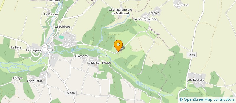 localisation de l'entreprise EARL AUDOUIN à LIZANT